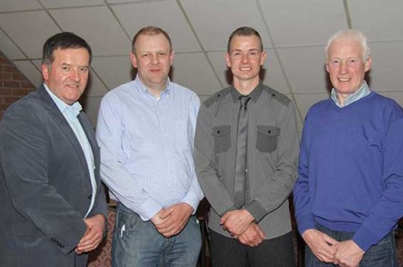 Office bearers of the NI Simmental Cattle Breeders’ Club pictured at its AGM, Dungannon, from left: Robin Boyd, Portglenone, secretary; Matthew Cunning, Glarryford, vice chairman; Richard Rodgers, Portglenone, chairman; and Leslie Weatherup, Ballyclare, treasurer. Picture: Julie Hazelton