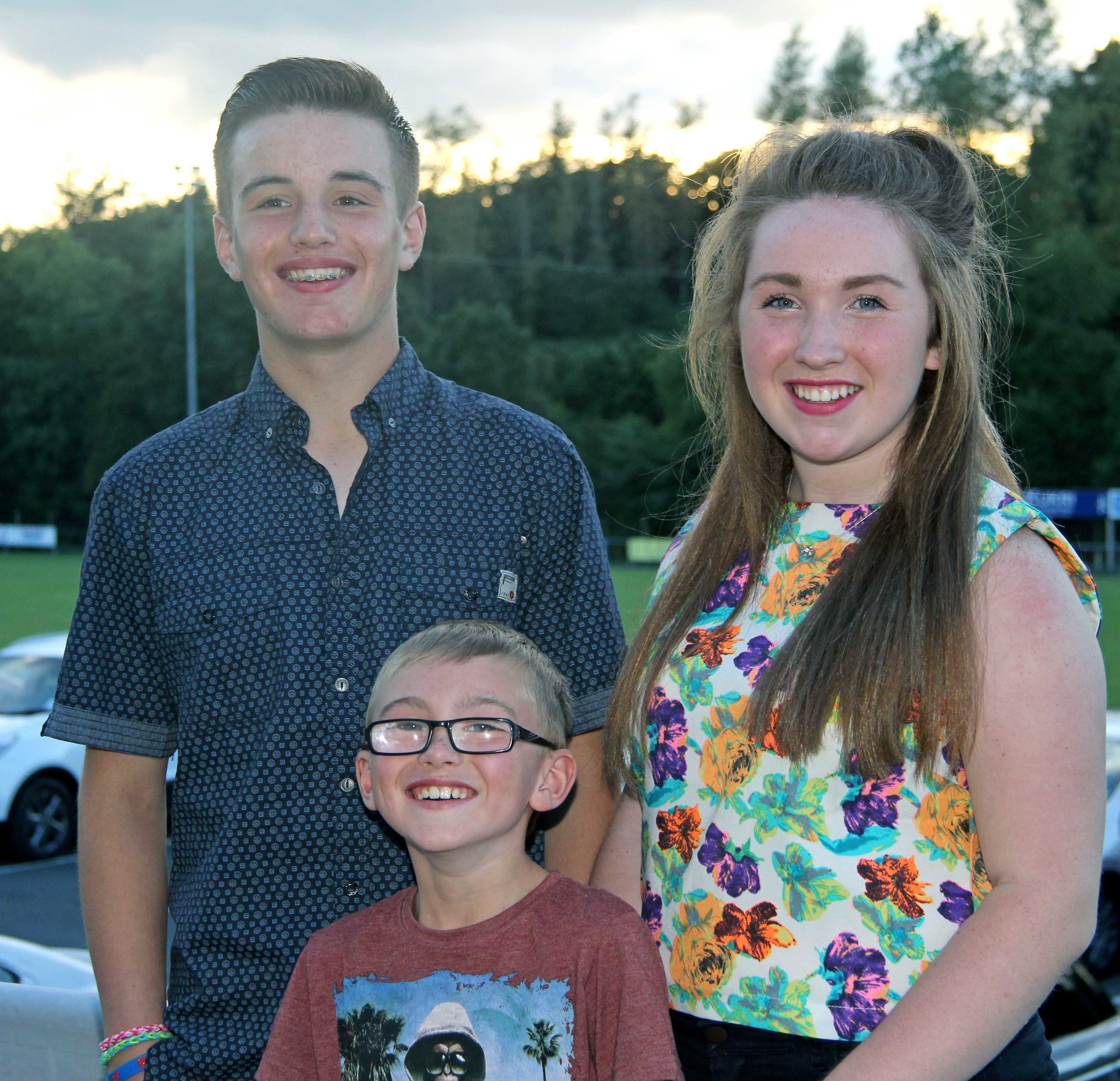 Lee, Amy and Robert Wilson pictured at the NI Simmental Club's annual charity BBQ, Dungannon. Picture: Julie Hazelton