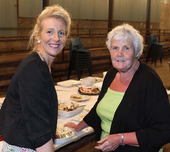 Committee member Thelma Gorman, Armagh, and host Sandra Rodgers, Portglenone. Picture: Steven McAuley/Kevin McAuley Photography Multimedia