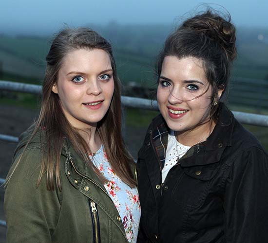 Simmental Young Members' Association co-ordinator Zara Stubbs, and sister Alice, from Irvinestown, were among the competitors at the club's annual stockjudging event. Picture: Steven McAuley/Kevin McAuley Photography